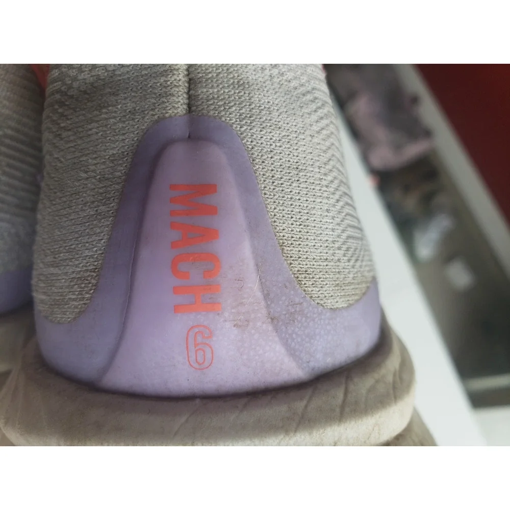 Hoka Mach 6 Shoes Size 9.5 Wide Women Gray Pink Running Gym Marathon 1147834